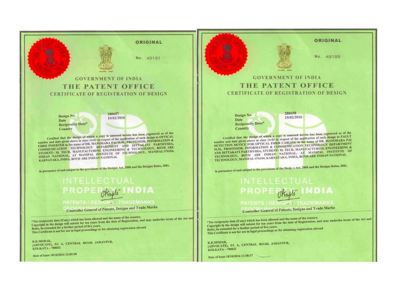 Patent for Optical Fiber Inserter Technology